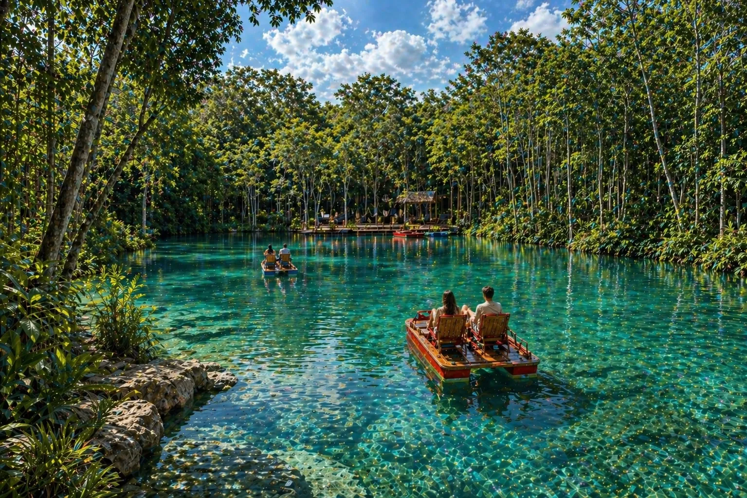 Laguna de Joy Tree con kayaks