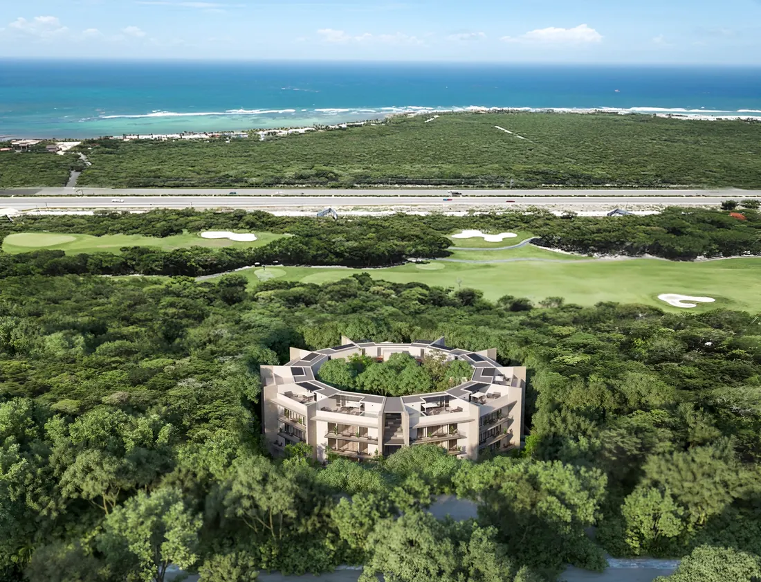 Sek Akumal by TAO — condominios circulares junto al campo de golf en Akumal